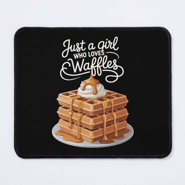 Item preview, Just a Girl Who Loves Waffles designed and sold by jkrphoto.
