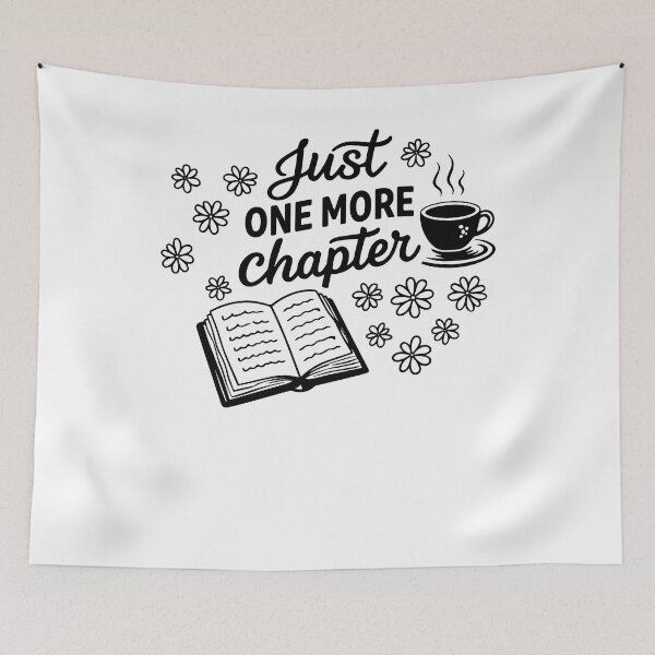 Item preview, Just One More Chapter Coffee And Open Book Art designed and sold by krystalRomanart.