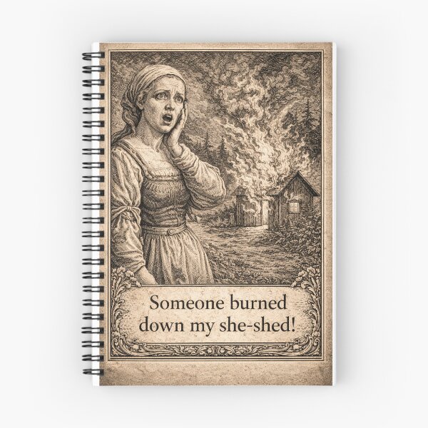 Item preview, Someone Burned Down My She-Shed designed and sold by JJSizzleheimer.