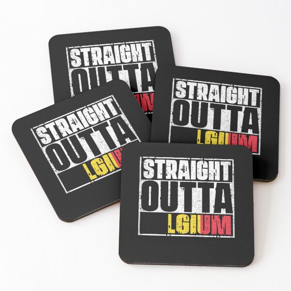 Item preview, Straight Outta Belgium Flag designed and sold by CosmoKitsch.