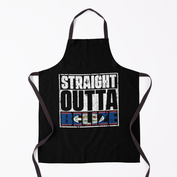 Item preview, Straight Outta Belize Flag designed and sold by CosmoKitsch.
