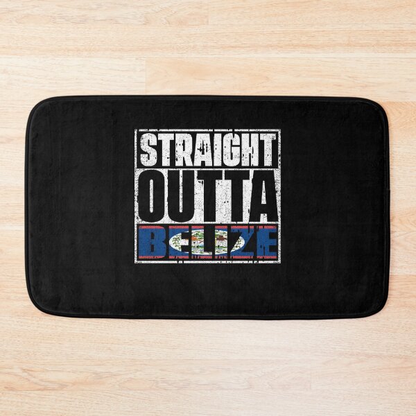 Item preview, Straight Outta Belize Flag designed and sold by CosmoKitsch.