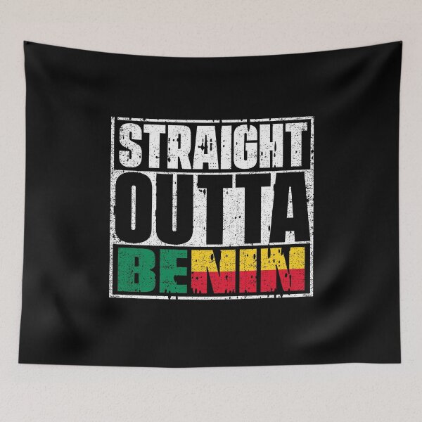 Item preview, Straight Outta Benin Flag designed and sold by CosmoKitsch.