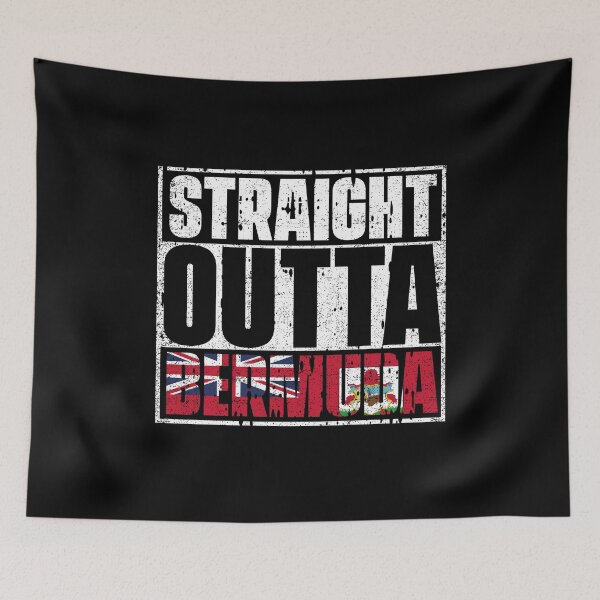 Item preview, Straight Outta Bermuda Flag designed and sold by CosmoKitsch.