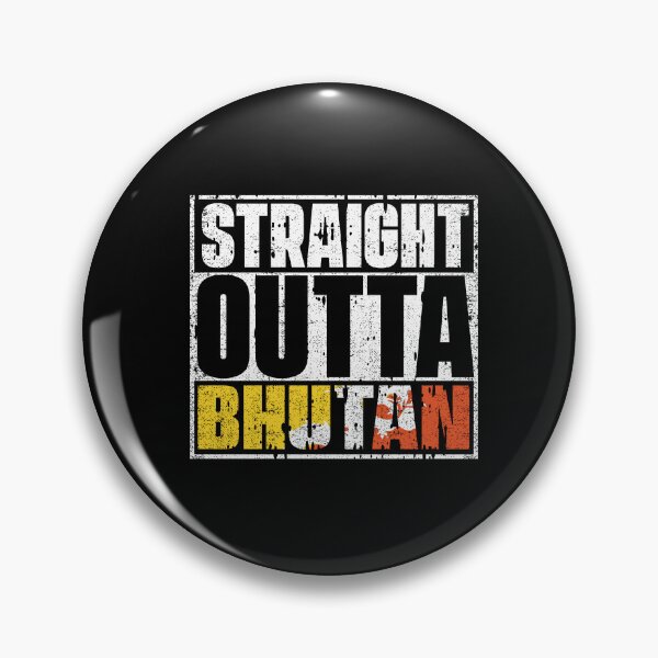 Item preview, Straight Outta Bhutan Flag designed and sold by CosmoKitsch.