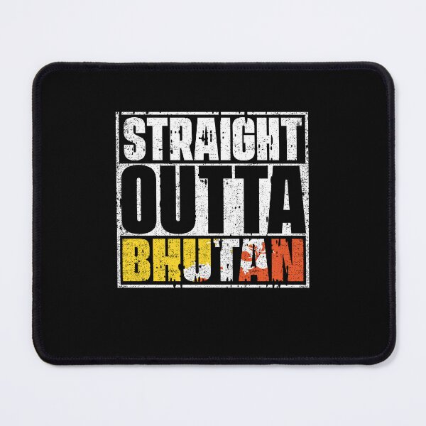 Item preview, Straight Outta Bhutan Flag designed and sold by CosmoKitsch.
