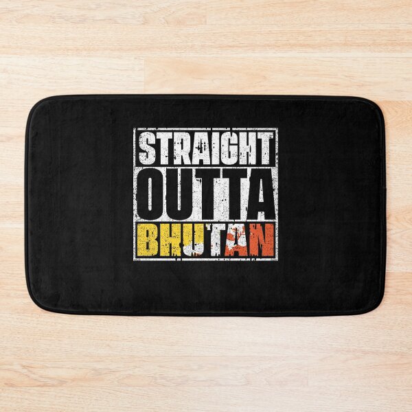 Item preview, Straight Outta Bhutan Flag designed and sold by CosmoKitsch.