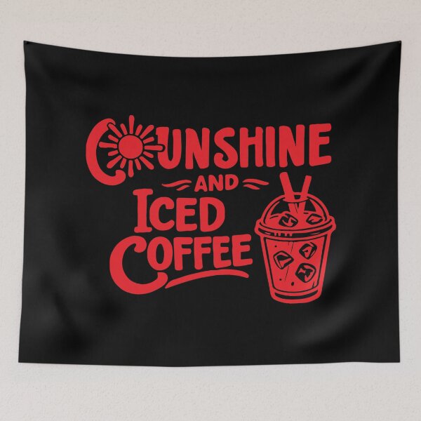 Item preview, Sunshine and Iced Coffee, funny mom designed and sold by CloudyPress.