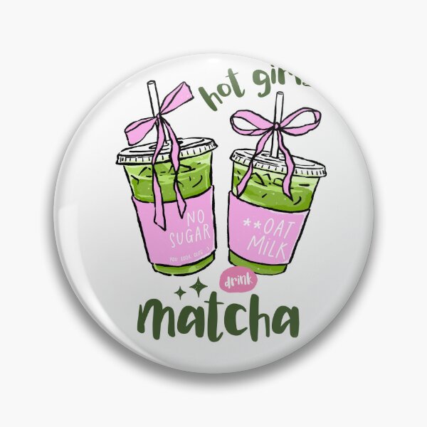 Item preview, Hot Girls Drink Matcha Oat Milk Coquette Bows designed and sold by krystalRomanart.
