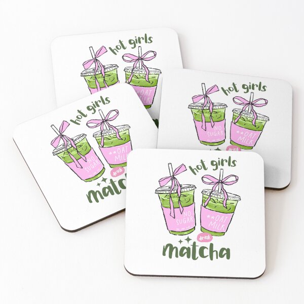 Item preview, Hot Girls Drink Matcha Oat Milk Coquette Bows designed and sold by krystalRomanart.