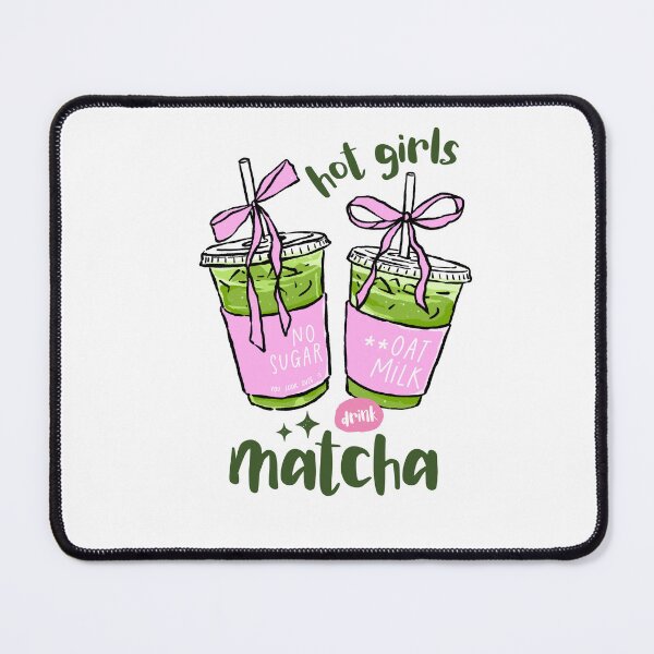 Item preview, Hot Girls Drink Matcha Oat Milk Coquette Bows designed and sold by krystalRomanart.