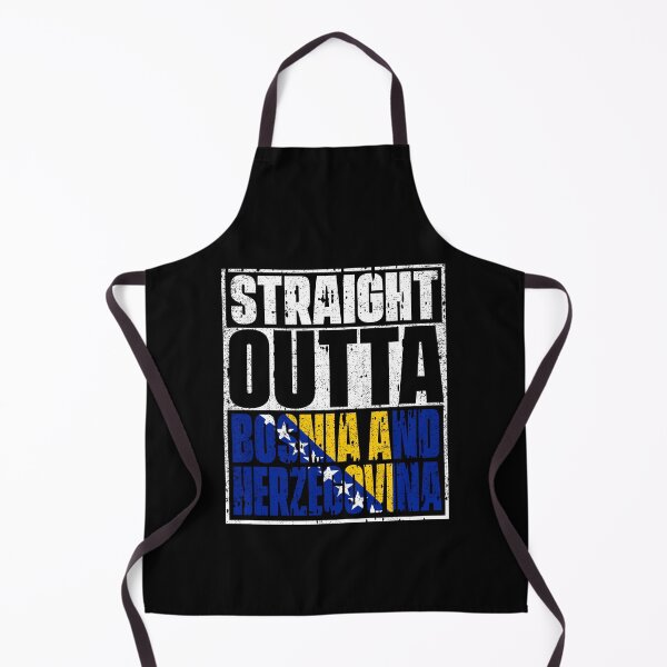 Item preview, Straight Outta bosnia and herzegovina Flag designed and sold by CosmoKitsch.