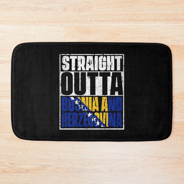 Item preview, Straight Outta bosnia and herzegovina Flag designed and sold by CosmoKitsch.