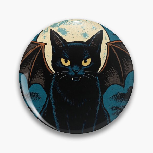 Item preview, Vampire Bat Cat designed and sold by NickyMakesCoolStuff.
