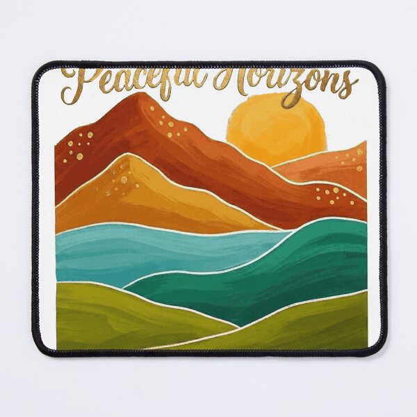 Item preview, Peaceful Horizons- Minimalist Watercolor Mountain Landscape designed and sold by Northern Glow Art.