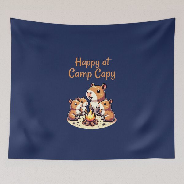Item preview, Happy at Camp Capy designed and sold by FIREDesignsPOD.