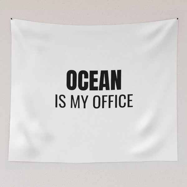 Item preview, Ocean is my Office (Black) designed and sold by ShipCrewNation.