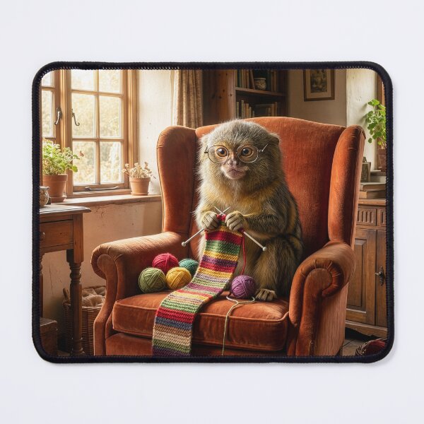 Item preview, Pygmy Marmoset Knits a Who Scarf designed and sold by Tridentulus.