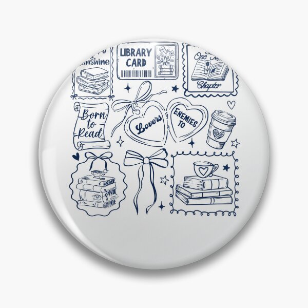 Item preview, Bookworm Aesthetic Doodles designed and sold by krystalRomanart.