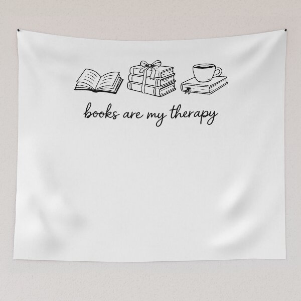 Item preview, Books Are My Therapy designed and sold by krystalRomanart.