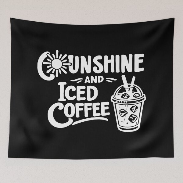 Item preview, Sunshine and Iced Coffee, funny mom designed and sold by CloudyPress.