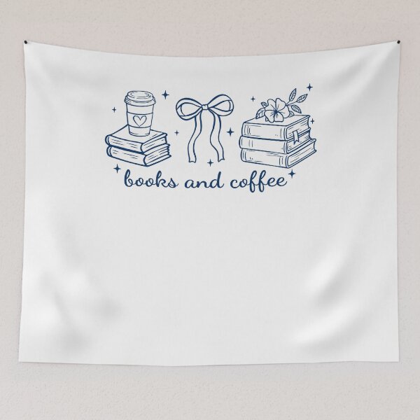Item preview, Books And Coffee Bow Aesthetic Stars designed and sold by krystalRomanart.