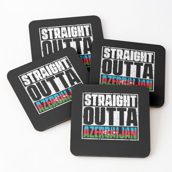 Item preview, Straight Outta Azerbaijan Flag designed and sold by CosmoKitsch.
