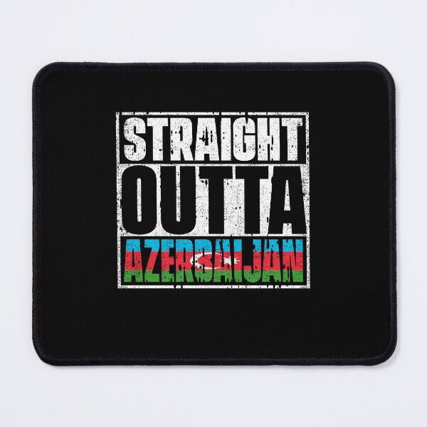 Item preview, Straight Outta Azerbaijan Flag designed and sold by CosmoKitsch.