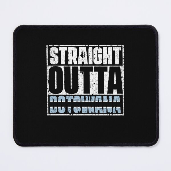 Item preview, Straight Outta Botswana Flag designed and sold by CosmoKitsch.