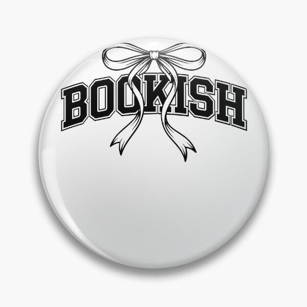Item preview, Bookish Varsity Text With Coquette Ribbon Bow designed and sold by krystalRomanart.