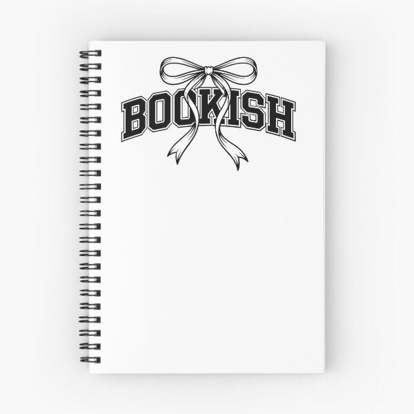 Item preview, Bookish Varsity Text With Coquette Ribbon Bow designed and sold by krystalRomanart.
