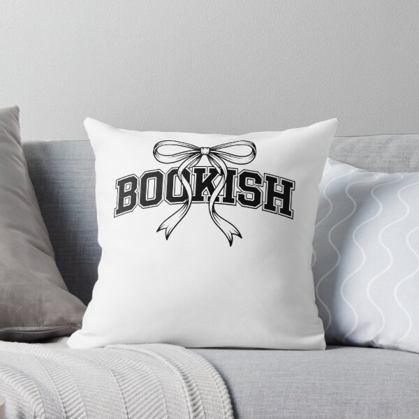 Item preview, Bookish Varsity Text With Coquette Ribbon Bow designed and sold by krystalRomanart.