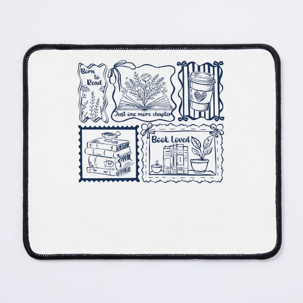 Item preview, Bookish Coquette Stamp Collage Aesthetic designed and sold by krystalRomanart.