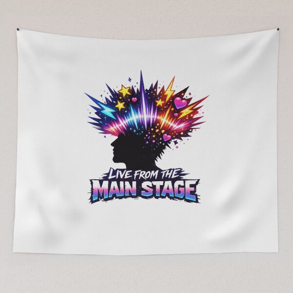 Item preview, Live From The Main Stage Neon Sound Explosion T-Shirt | Music Festival Graphic Tee Rock Kpop Vibes designed and sold by Line-Mood1⭐️⭐️⭐️⭐️⭐️.