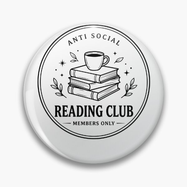 Item preview, Anti Social Reading Club Members Only Book Stack designed and sold by krystalRomanart.