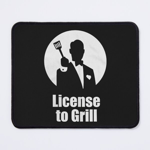 Item preview, License to Grill - Funny Secret Agent BBQ Master designed and sold by MWSailingClub.