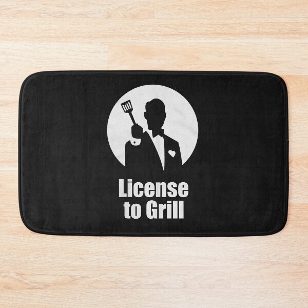 Item preview, License to Grill - Funny Secret Agent BBQ Master designed and sold by MWSailingClub.