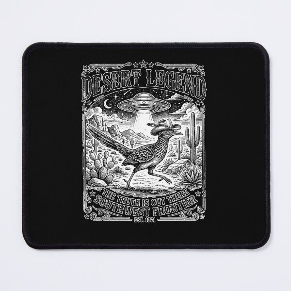 Item preview, Desert Legend Roadrunner UFO Southwest Frontier Cowboy Bird Alien designed and sold by graphixpolash.