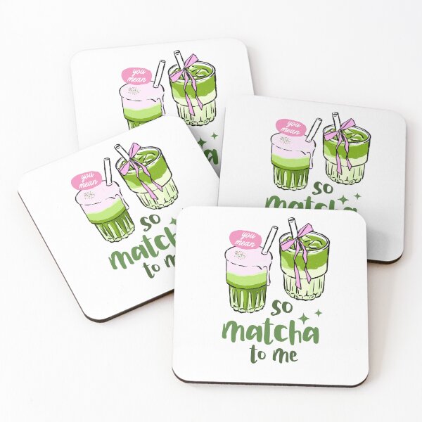 Item preview, So Matcha To Me Pun Green Tea Latte designed and sold by krystalRomanart.