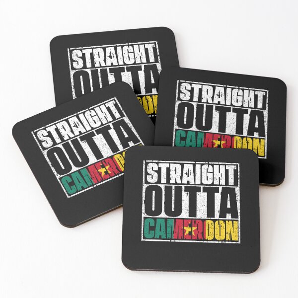 Item preview, Straight Outta Cameroon Flag designed and sold by CosmoKitsch.