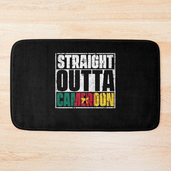 Item preview, Straight Outta Cameroon Flag designed and sold by CosmoKitsch.