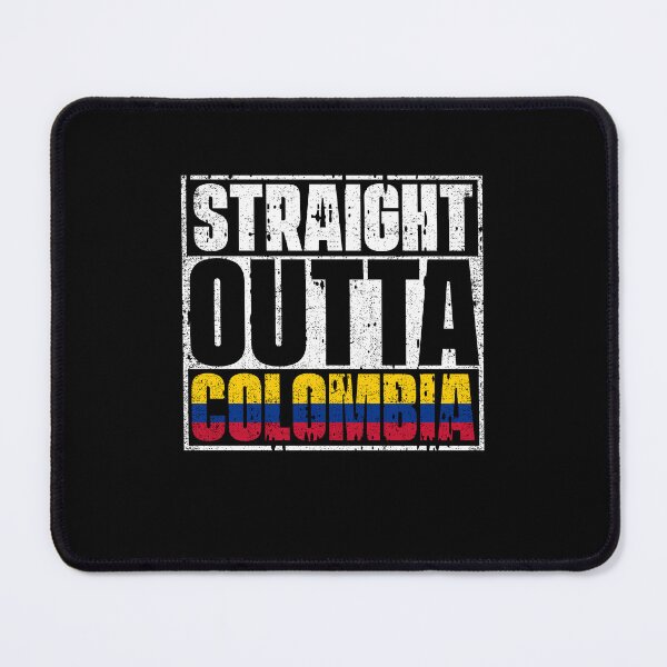 Item preview, Straight Outta Colombia Flag designed and sold by CosmoKitsch.