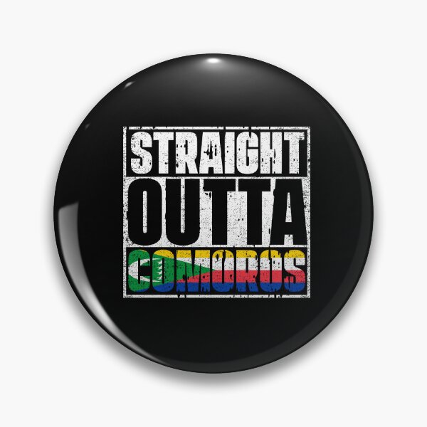 Item preview, Straight Outta Comoros Flag designed and sold by CosmoKitsch.