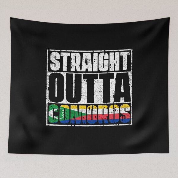 Item preview, Straight Outta Comoros Flag designed and sold by CosmoKitsch.