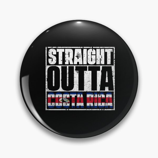 Item preview, Straight Outta Costa Rica Flag designed and sold by CosmoKitsch.
