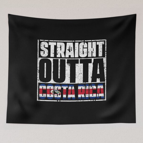 Item preview, Straight Outta Costa Rica Flag designed and sold by CosmoKitsch.