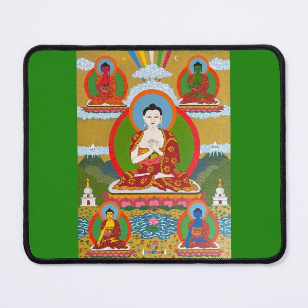 Item preview, Five Wisdom Buddhas designed and sold by Prajna Vajrayana Art.