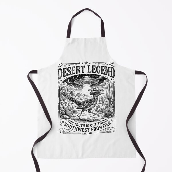 Item preview, Desert Legend Roadrunner UFO Southwest Frontier Cowboy Bird Alien designed and sold by graphixpolash.
