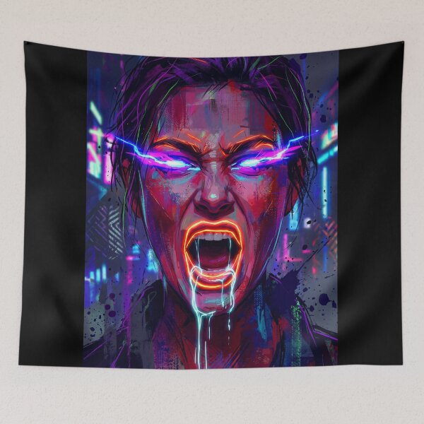 Item preview, SCREAMING NEON WOMAN 1 designed and sold by 500 TON.