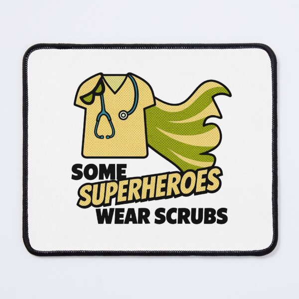 Item preview, Some Superheroes Wear Scrubs - Yellow Pop designed and sold by CustomEvDayShop.